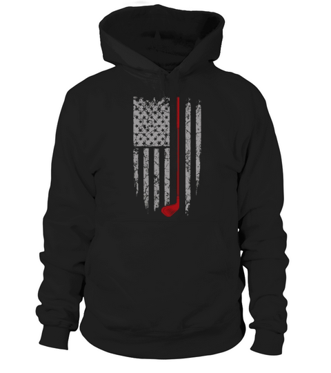 American Flag Cool Golf T-Shirt Hoodie Unisex