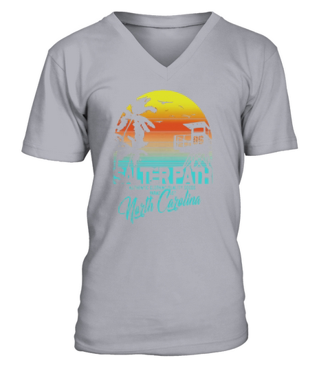salter path North Carolina beach shirt V-Neck T-shirt