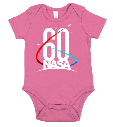 NASA 60th Anniversary Logo shirt Short Sleeve Baby One-Piece