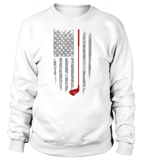 American Flag Cool Golf T-Shirt Sweatshirt Unisex