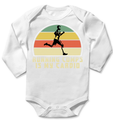 Running Comps is my Cardio Long Sleeve Baby One-Piece