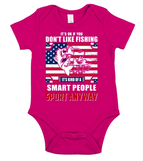 Its Ok If You Fishing Short Sleeve Baby One-Piece