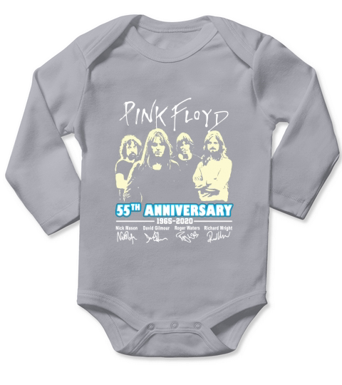 Pink Floyd 55th anniversary 1965 2020 all signature Long Sleeve Baby One-Piece