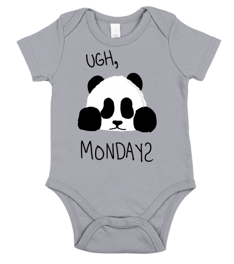bear - Ugh, Mondays shirts Short Sleeve Baby One-Piece