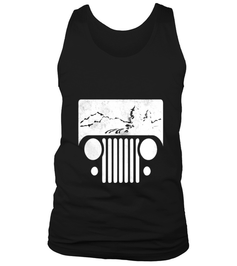 adventuring cj jeep white Tank Top Unisex