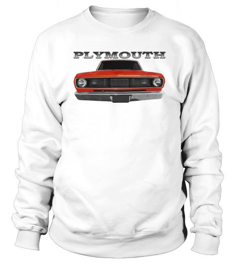 1971 Plymouth Duster Front Orange Sweatshirt Unisex