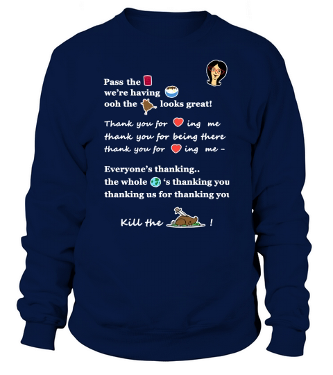 LINDA BELCHER THANKSGIVING SONG BOB BURGERS Sweatshirt Unisex