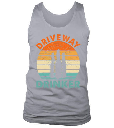 Mens Retro Vintage Driveway Drinker Beer Drinking Tank Top Unisex