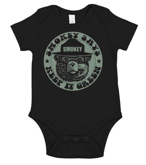 Smokey Bear Short Sleeve Baby One-Piece