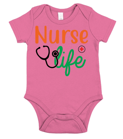 Nurse Life Short Sleeve Baby One-Piece