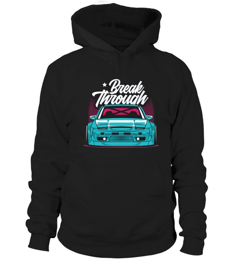 Vintage Car Break through Hoodie Unisex
