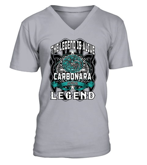 CARBONARA ENDLESS LEGEND 3 HEAD DRAGON V-Neck T-shirt