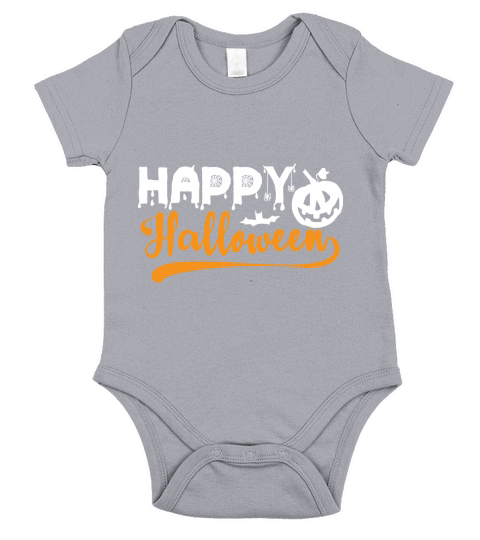 Happy halloween Short Sleeve Baby One-Piece