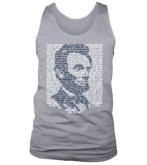 Abraham Lincoln Gettysburg Address Shirt History President Tank Top Unisex