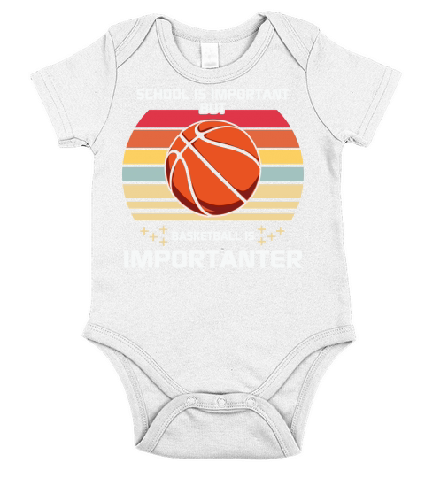 School important basketball importanter Short Sleeve Baby One-Piece