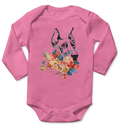 Doberman Tee Shirt Gift LIMTED EDITION Long Sleeve Baby One-Piece
