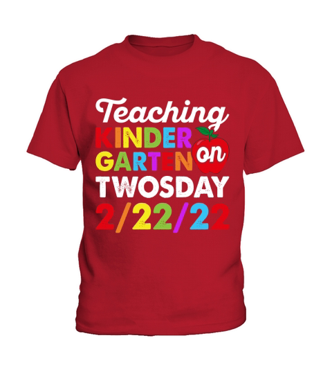 Twosday Tuesday February 22nd 2022 Cute 22222 Kindergarten T Shirt Kids T-Shirt