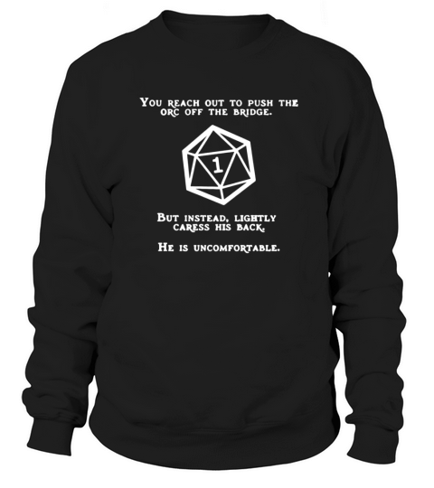 you reach out to push the orc off the bridge but i instead lighty caress his back - Coffee Mug (colored) Sweatshirt Unisex