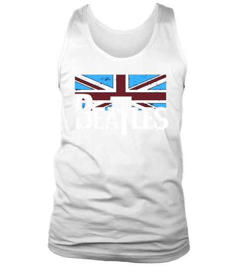 The Beatles British Flag Red,white, and Blue T-shirt Tank Top Unisex