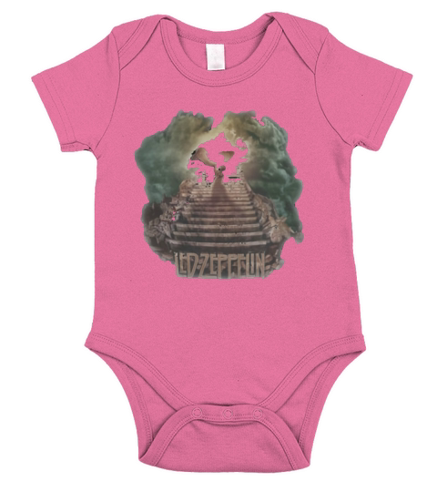 Led Zeppelin Heaven Short Sleeve Baby One-Piece