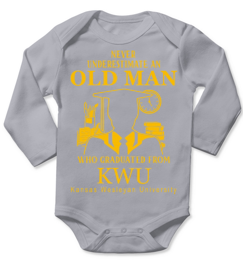Kansas Wesleyan University Long Sleeve Baby One-Piece