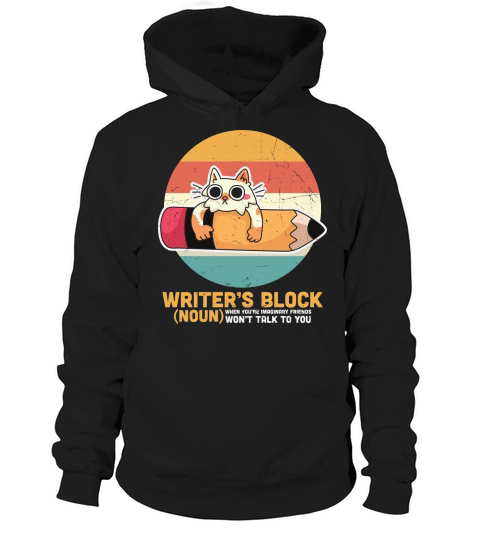 Writers Block Noun Definition Hoodie Unisex