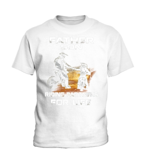 Motocross Supercross Brap Dirt Bike - Father &amp;amp;amp; Son Riding Kids T-Shirt