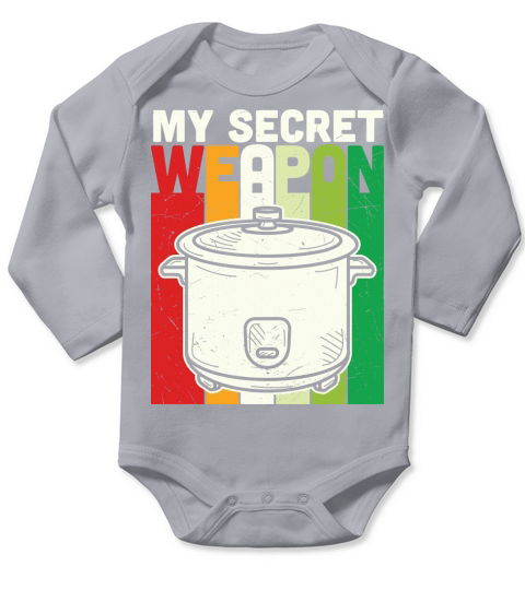 Pressure Cooker Pot My Secret Long Sleeve Baby One-Piece