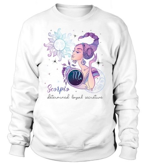 Scorpio Zodiac Sign Birthday Gifts Horoscope Woman Sweatshirt Unisex