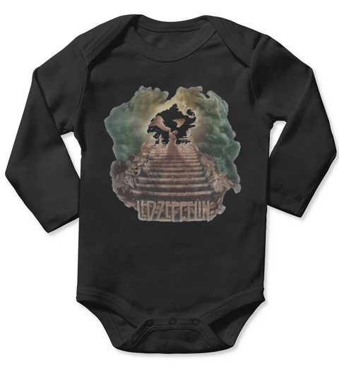 Led Zeppelin Heaven Long Sleeve Baby One-Piece