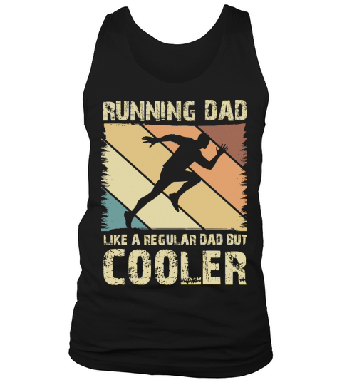 Retro Vintage Runner Dad Running Lover Tank Top Unisex