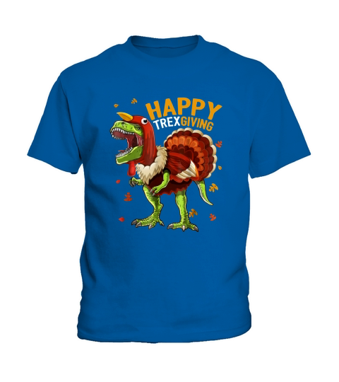 T-Rex Dinosaur Turkey thanksgiving ugly Kids T-Shirt