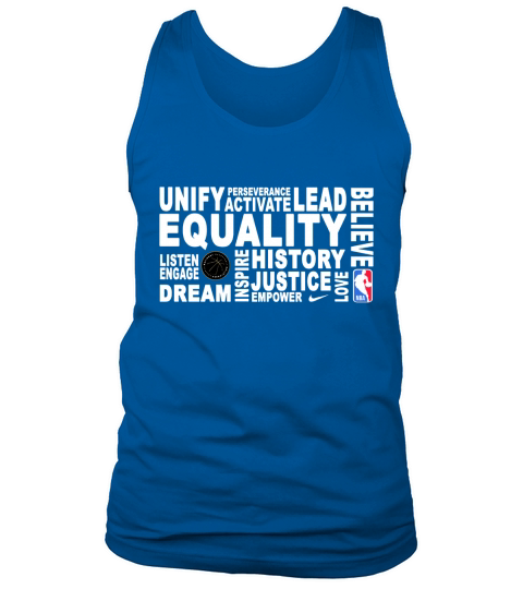 Unify perseverance activate lead believe equality listen Tank Top Unisex