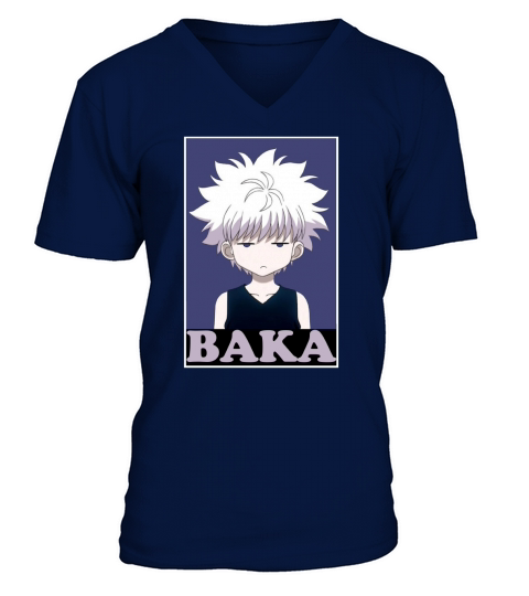 Hunter X Hunter Baka Funny Character  Gift V-Neck T-shirt