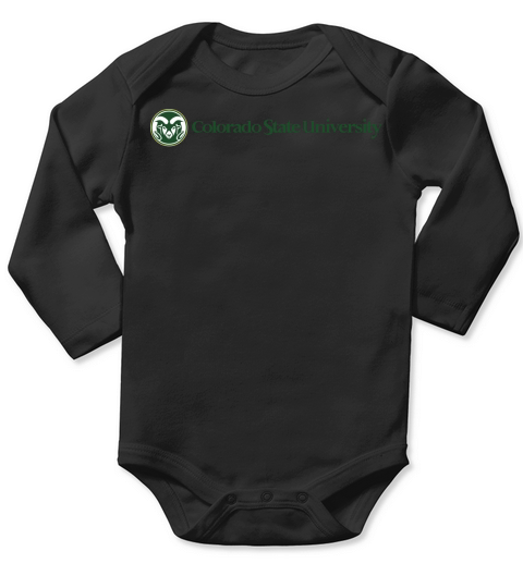 Simple Logo Colorado State University Fort Collins 2020 Long Sleeve Baby One-Piece