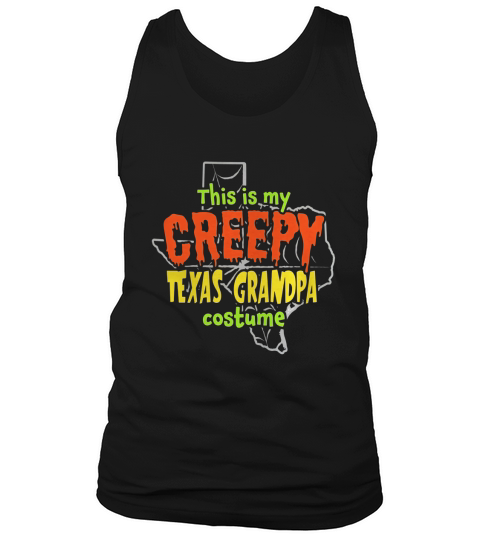 Creepy Texas Grandpa Funny Halloween Costume T-shirt Tank Top Unisex