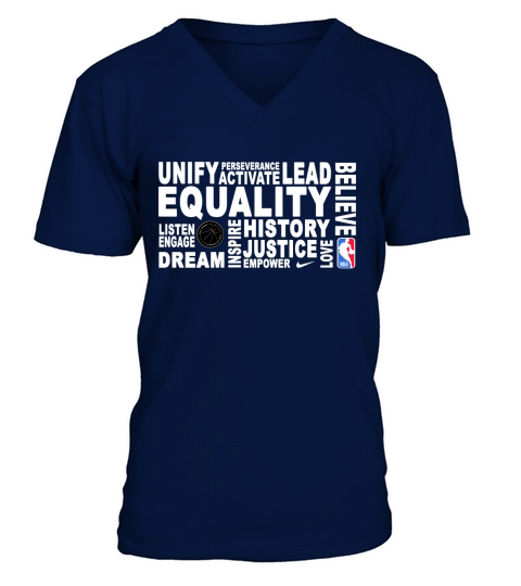 Unify perseverance activate lead believe equality listen V-Neck T-shirt