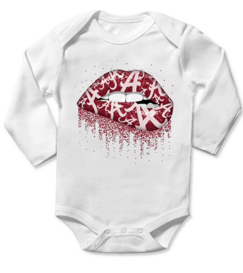 Alabama Lips Long Sleeve Baby One-Piece