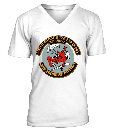 508th Parachute Infantry Regiment (PIR) 82nd ABN V-Neck T-shirt