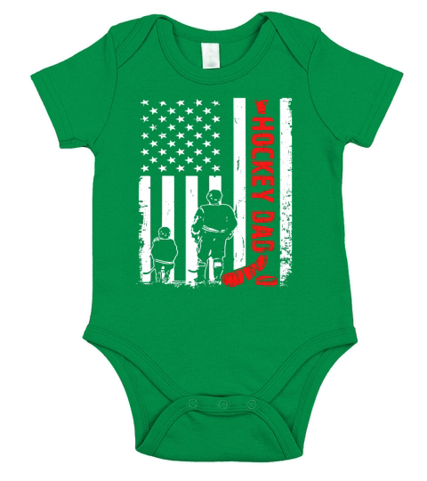 Hockey Dad Father Day Short Sleeve Baby One-Piece