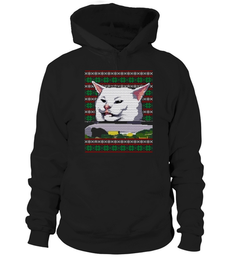 White cat Christmas - Unisex Long Sleeve Hoodie Unisex