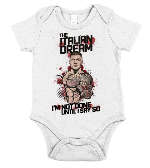 MARVIN VETTORI - T-Shirt Im not done Short Sleeve Baby One-Piece