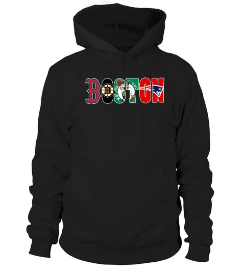 Boston All Logo T-Shirt Hoodie Unisex