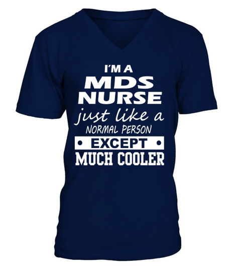 MDS NURSE Cooler V-Neck T-shirt