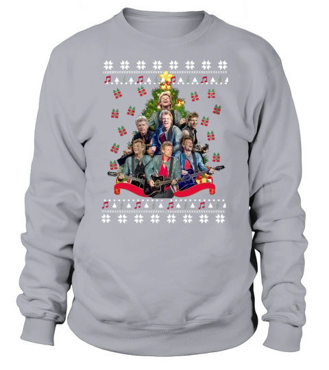 Bon Jovi Christmas tree ugly Sweatshirt Unisex