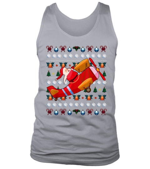 Pilot Ugly Christmas Aviation Copilot Xmas Tank Top Unisex