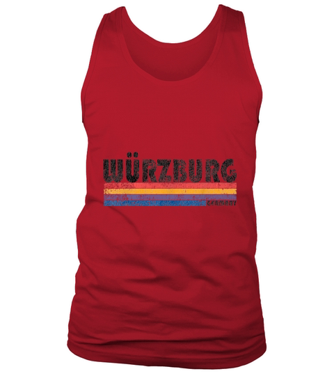 Vintage 1980s Style Wurzburg Germany Tank Top Unisex