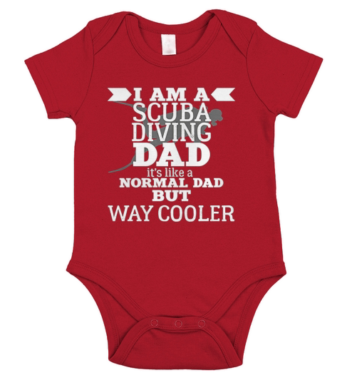 IM A SCUBA DIVING DAD T-SHIRT FUNNY FATHERS DAY HUMOR GIFT Short Sleeve Baby One-Piece