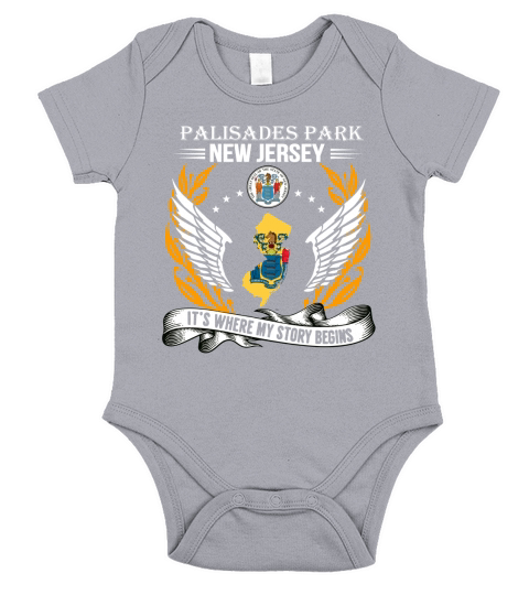 Palisades Park New Jersey Its where my story begins Short Sleeve Baby One-Piece
