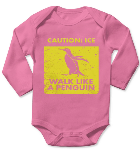 Funny walk like a penguin T-Shirt Long Sleeve Baby One-Piece